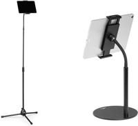 Durable Tablet/iPad/mobiele telefoonhouder Twist Combi, 4,7-13 inch, voor tafel en vloer, zwart, 894301