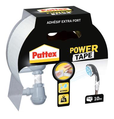 Plakband Pattex Power Tape 50 mm x 10 m wit