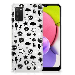 Silicone Back Case Samsung Galaxy A03S Silver Punk