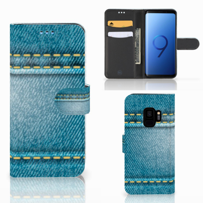 Samsung Galaxy S9 Wallet Case met Pasjes Jeans Samsung Galaxy S9 Wallet Case met Pasjes Jeans