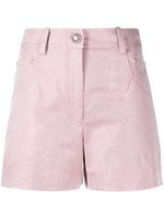 SHIATZY CHEN short en jean à paillettes - Rose