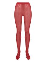 Wolford collants à motif transparent - Rouge