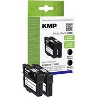 KMP Inktcartridge vervangt Epson 16, T1621 Compatibel 2-pack Zwart E154D 1621,4821 - thumbnail