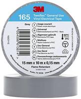 3M Temflex™ 165 165GY1E Isolatietape Temflex™ 165 Grijs (L x B) 10 m x 15 mm