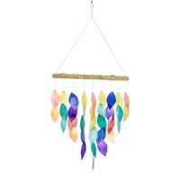 Hangende Decoratie Capiz Schelpen Bladeren Multicolor - thumbnail