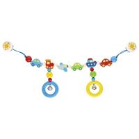 Goki Pram chain vehicles with clips hangend babyspeelgoed