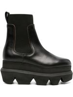 sacai bottines Chelsea 90 mm en cuir - Noir - thumbnail