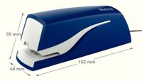 Leitz 5532-00-35 Elektrische nietmachine Blauw (b x h x d) 49 x 56 x 155 mm - thumbnail