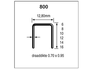 Dutack Niet serie 800 CRvs 14 mm doos 5 duizend - 5088024