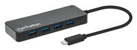 Manhattan 7-Port USB Hub C-stekker A-bus 5Gbit/s zwart