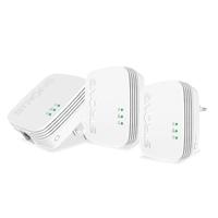 STRONG POWERL600TRIMINI Kit 3 stuks 600 Mbps. Klein en elegant formaat. Breid uw netwerk uit met elektrische installatie. 300 meter bereik