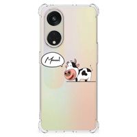 OPPO A98 Stevig Bumper Hoesje Cow - thumbnail