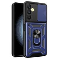 Samsung Galaxy A25 Rotary Ring Hybrid Case with Camera Shield - Blue - thumbnail