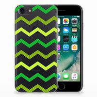 iPhone SE 2022 | SE 2020 | 8 | 7 TPU bumper Zigzag Groen - thumbnail