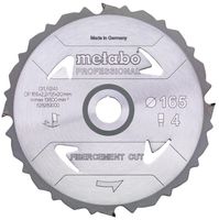 Metabo Cirkelzaagblad Fibercement Cut - Professional | 165 x 2.2 x 20 mm | Z4 DFZ 5° - 628289000