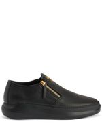 Giuseppe Zanotti mocassins Conley Zip en cuir - Noir - thumbnail