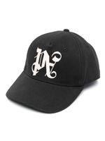 Palm Angels casquette à motif monogrammé brodé - Noir - thumbnail