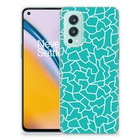 OnePlus Nord 2 5G Hoesje maken Cracks Blue - thumbnail