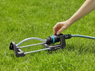 Gardena 18920-20 tuinsprinkler Oscillerende tuinsprinkler Zwart, Zilver