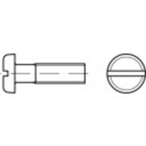 TOOLCRAFT 104490 Platkopschroeven M3 16 mm Sleuf DIN 85 Staal Galvanisch verzinkt 200 stuk(s)