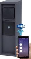 BOLD Pado smart outdoor stopcontact-tuinzuil 3-stopcontact antraciet (Smart Home (iOS & Android) | WLAN | IP44 Outdoor energiezuil | 3680W | Eenvoudige montage | Plasticvrije verpakking)