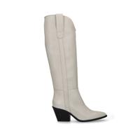 Manfield leren cowboylaarzen off white