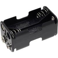 TRU COMPONENTS BH-343-2B Batterijhouder 4 AA (penlite) Drukknopaansluiting