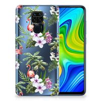 Xiaomi Redmi Note9 TPU Hoesje Flamingo Palms - thumbnail