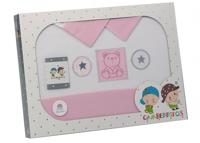 Gamberritos laken set roze beertje 3-delig middel