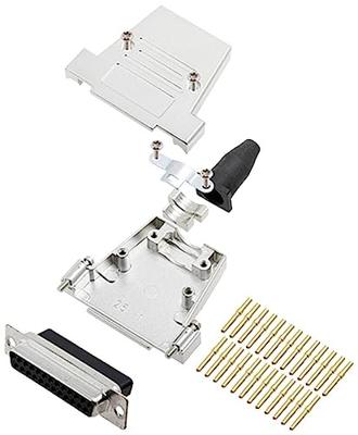 Encitech DTSL25-SJSRG-T-DBCS-K 6355-0089-13 D-SUB Buchsenleisten-Set 180° Polzahl: 25 Crimpen 1 pc(s)