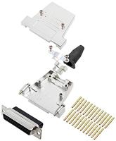 Encitech DTSL25-SJSRG-T-DBCS-K 6355-0089-13 D-SUB Buchsenleisten-Set 180° Polzahl: 25 Crimpen 1 pc(s)