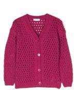 Monnalisa cardigan en maille fine - Rose