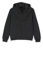 Il Gufo hoodie zippé à logo imprimé - Gris