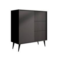 Meubella Dressoir Winq - Antraciet - 90 cm