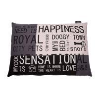 Lex & Max Hondenkussen Happiness Grijs - 100 X 70cm