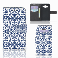 Samsung Galaxy Core Prime Hoesje Flower Blue