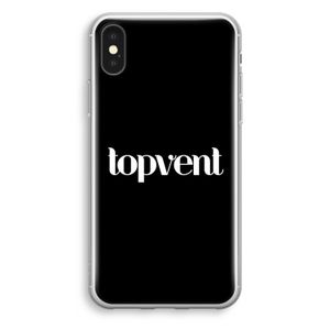 Topvent Zwart: iPhone XS Transparant Hoesje