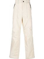 MSGM pantalon droit à applique logo - Tons neutres