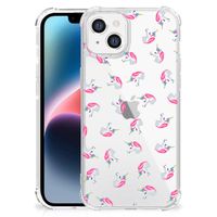 Doorzichtige Silicone Hoesje voor Apple iPhone 14 Plus Unicorns