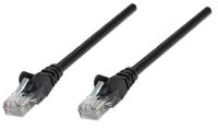 Intellinet 320757 RJ45 Netwerkkabel, patchkabel CAT 5e U/UTP 2.00 m Zwart 1 stuk(s)