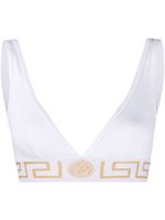 Versace soutien-gorge Greca Border à bonnets triangles - Blanc - thumbnail