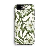 Wit bloemenpatroon: iPhone 8 Plus Tough Case - thumbnail