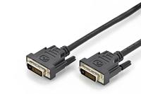 DIGITUS DVI aansluitkabel, DVI (24+1), 2 m lang, DVI-D Dual Link, zwart
