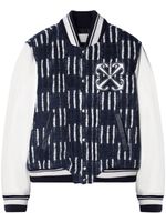 Off-White Shibori jacquard bomber jacket - Blanc - thumbnail