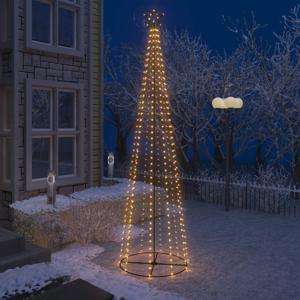 VidaXL Kegelkerstboom 400 warmwitte LED&apos;s 100x360 cm