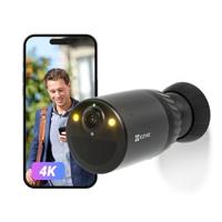 EZVIZ BC1C 4K Beveiligingscamera Buiten Wifi Draadloos, Batterijduur van 10400 mAh, AOV-modus, Detectie van Mensen/Voertuigen, Nachtzicht in Kleur, Actieve Verdediging, Tweewegaudio