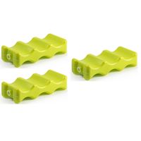 Voordeelset van 5x stuks koelelementen voor speciaal voor blikjes 22 x 9 cm groen