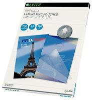 Leitz Hete lamineerfolies A3 100 mic, lamineerfolies in premium kwaliteit in verpakking van 100 stuks, glanzend, transparant, vereenvoudigd inbrengen door UDT, iLAM, 74870000