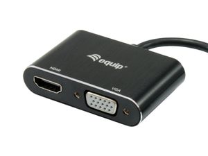 Equip 133386 USB grafische adapter 1920 x 1080 Pixels Zwart