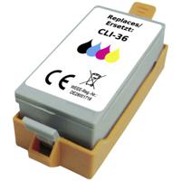 Renkforce Inktcartridge vervangt Canon CLI-36 Compatibel Zwart, Cyaan, Magenta, Geel RF-5705470 - thumbnail